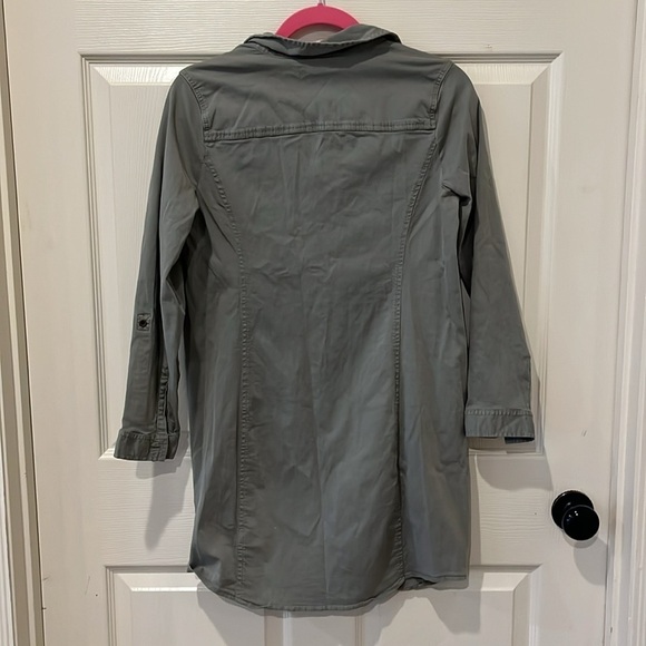 J Jill army green shirt dress, 8P - Picture 9 of 9